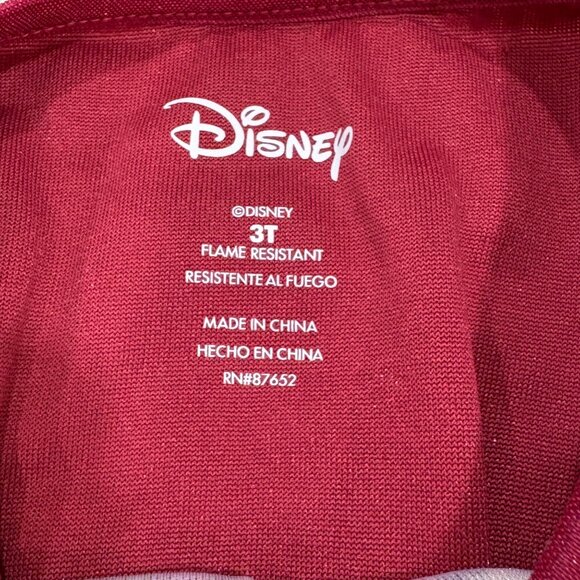 Disney Princess Red Nightgown Pajama Dress 3T - Picture 4 of 5